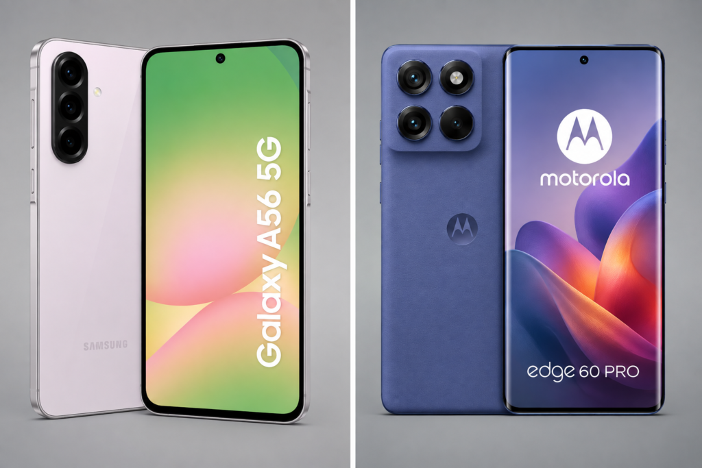 Samsung Galaxy A56 5G e Motorola Edge 60 PRO
